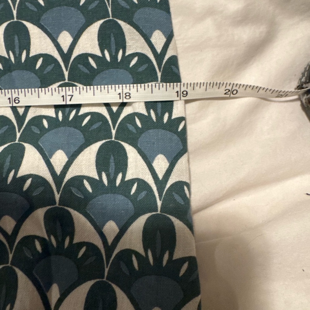 Mata Traders Hand Block Print Cotton Sheath Dress - Blue & White Art Deco - Picture 6 of 7